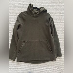 Men’s Lululemon Textured Olive Green Hoodie Size Large